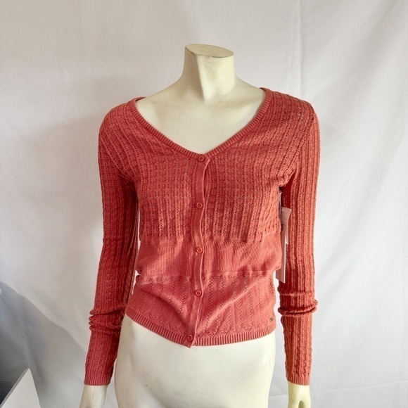 O’neill Knitted Cardigan Button Sweater Size M - Picture 2 of 8